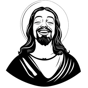 Jesus Smiling Vector Vinyl Car Decal Sticker – Waterproof & UV-Resistant 4.0" Jesus Smiling Vector Vinyl Car Decal Sticker – Waterproof & UV-Resistant 4.0"