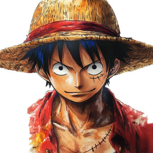 One Piece Thumbnail Vinyl Car Decal Sticker – Waterproof & UV-Resistant 4.0"