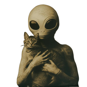 Alien Cat Polaroid Dark Vinyl Car Decal Sticker – Waterproof & UV-Resistant 4.0" Alien Cat Polaroid Dark Vinyl Car Decal Sticker – Waterproof & UV-Resistant 4.0"