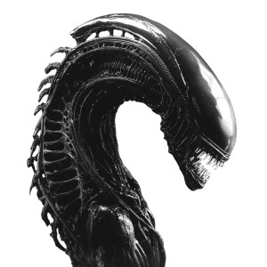 Alien Head Tail Teeth Vinyl Car Decal Sticker – Waterproof & UV-Resistant 4.0"