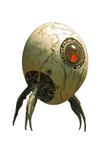 Alien Robot Egg Hatch Vinyl Car Decal Sticker – Waterproof & UV-Resistant 4.0"