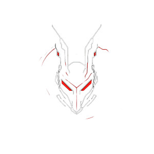 Alien Symbols Circle Mecha Rabbit Vinyl Car Decal Sticker – Waterproof & UV-Resistant 4.0"