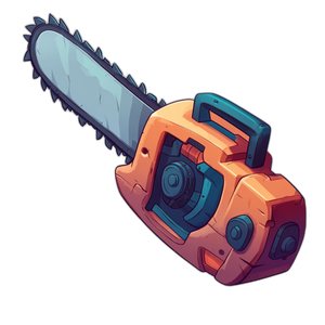 Chainsaw White Background Cartoon Style Vinyl Car Decal Sticker – Waterproof & UV-Resistant 4.0" Chainsaw White Background Cartoon Style Vinyl Car Decal Sticker – Waterproof & UV-Resistant 4.0"