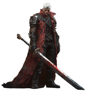 Dante Inspired Fighter Vinyl Car Decal Sticker – Waterproof & UV-Resistant 4.0"