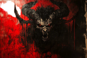 Dark Mother Demon Medieval Vinyl Car Decal Sticker – Waterproof & UV-Resistant 6.0"