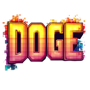 Dodgem Retro Pixel Text Vinyl Car Decal Sticker – Waterproof & UV-Resistant 4.0"