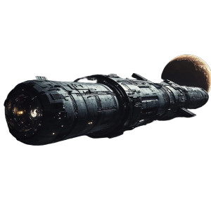Future Spaceship Organic Pipe Vinyl Car Decal Sticker – Waterproof & UV-Resistant 4.0"