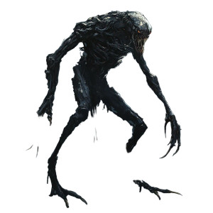 Grim Dark Creature Design Vinyl Car Decal Sticker – Waterproof & UV-Resistant 4.0"