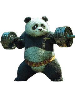 Gym Panda Vinyl Car Decal Sticker – Waterproof & UV-Resistant 4.0" Gym Panda Vinyl Car Decal Sticker – Waterproof & UV-Resistant 4.0"