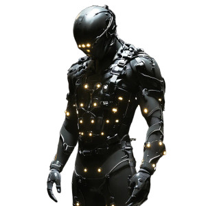 Haptic Feedback Suit Vinyl Car Decal Sticker – Waterproof & UV-Resistant 4.0"