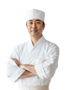 Japanese Sushi Chef 4K Vinyl Car Decal Sticker – Waterproof & UV-Resistant 4.11"