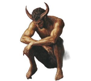 Lucifer Devil Painting Vinyl Car Decal Sticker – Waterproof & UV-Resistant 4.5"