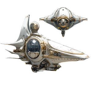 Magic Lamp Starship Concept Vinyl Car Decal Sticker – Waterproof & UV-Resistant 4.0"