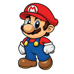 Mario Cartoon Sticker Vinyl Car Decal Sticker – Waterproof & UV-Resistant 4.0" Mario Cartoon Sticker Vinyl Car Decal Sticker – Waterproof & UV-Resistant 4.0"