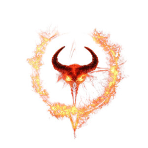 Mephistopheles Sigil Flames Vinyl Car Decal Sticker – Waterproof & UV-Resistant 4.0"