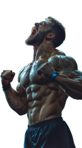 Muscular Man Gym Shouting Vinyl Car Decal Sticker – Waterproof & UV-Resistant 4.0" Muscular Man Gym Shouting Vinyl Car Decal Sticker – Waterproof & UV-Resistant 4.0"