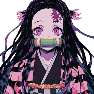 Nezuko Kamado Demon Slayer Vinyl Car Decal Sticker – Waterproof & UV-Resistant 4.0"