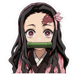 Nezuko Kamado Sticker Vinyl Car Decal Sticker – Waterproof & UV-Resistant 4.0"