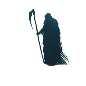 Night Reaper Scythe Fog Vinyl Car Decal Sticker – Waterproof & UV-Resistant 4.0"