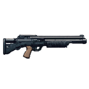 Pixel Art Shotgun Vinyl Car Decal Sticker – Waterproof & UV-Resistant 4.0"