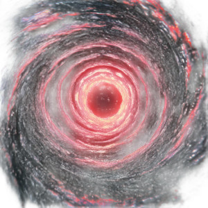 Psychedelic Black Hole Vhs Vinyl Car Decal Sticker – Waterproof & UV-Resistant 4.0"