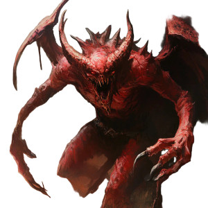 Red Demon Six Arms Vinyl Car Decal Sticker – Waterproof & UV-Resistant 4.0"