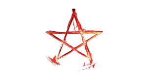 Red Glowing Pentagram Black Vinyl Car Decal Sticker – Waterproof & UV-Resistant 7.14" Red Glowing Pentagram Black Vinyl Car Decal Sticker – Waterproof & UV-Resistant 7.14"