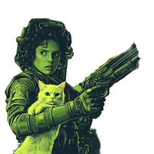Ripley Cat Gun Alien Vinyl Car Decal Sticker – Waterproof & UV-Resistant 4.0" Ripley Cat Gun Alien Vinyl Car Decal Sticker – Waterproof & UV-Resistant 4.0"
