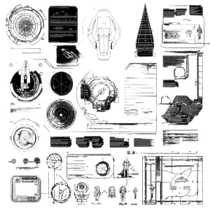 Sci Fi Atlas Black Background Vinyl Car Decal Sticker – Waterproof & UV-Resistant 4.0"
