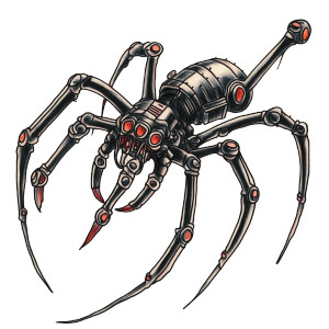 Spider Robot Tattoo Vinyl Car Decal Sticker – Waterproof & UV-Resistant 4.0" Spider Robot Tattoo Vinyl Car Decal Sticker – Waterproof & UV-Resistant 4.0"