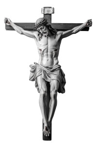 Statue Jesus Cross Old Vinyl Car Decal Sticker – Waterproof & UV-Resistant 4.0"