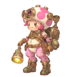 Steampunk Toadette Mario Kart Vinyl Car Decal Sticker – Waterproof & UV-Resistant 4.0" Steampunk Toadette Mario Kart Vinyl Car Decal Sticker – Waterproof & UV-Resistant 4.0"