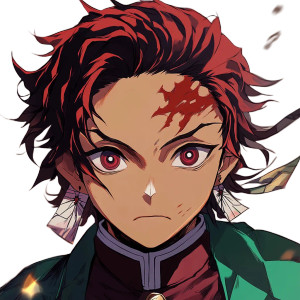 Tanjiro Alpha Chad Jawline Vinyl Car Decal Sticker – Waterproof & UV-Resistant 4.0"