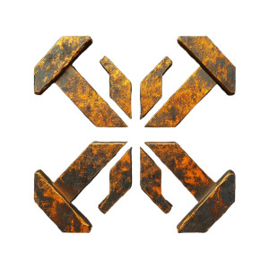 Titan Demolition Symbol Vinyl Car Decal Sticker – Waterproof & UV-Resistant 4.0"