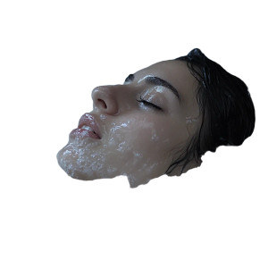 Woman Face White Water Vinyl Car Decal Sticker – Waterproof & UV-Resistant 4.0"