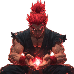 Akuma Magica Kimono Cartoon Vinyl Car Decal Sticker – Waterproof & UV-Resistant 4.0"