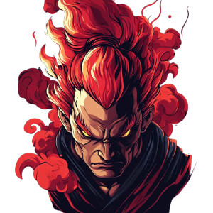 Akuma Mascot Design Vinyl Car Decal Sticker – Waterproof & UV-Resistant 4.0"