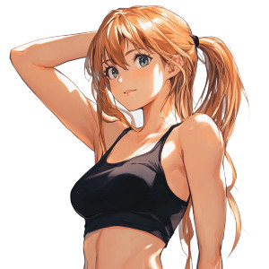 Anime Girl Arm Shoulder Vinyl Car Decal Sticker – Waterproof & UV-Resistant 4.0"