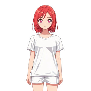 Anime Red Hair Pink Eyes Vinyl Car Decal Sticker – Waterproof & UV-Resistant 4.0" Anime Red Hair Pink Eyes Vinyl Car Decal Sticker – Waterproof & UV-Resistant 4.0"