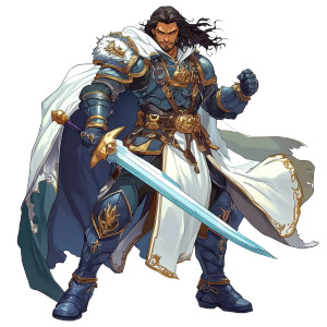 Cartoon Fantasy Fighter Vinyl Car Decal Sticker – Waterproof & UV-Resistant 4.0"