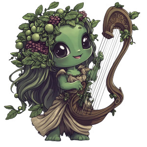 Chibi Plant Bard Token Vinyl Car Decal Sticker – Waterproof & UV-Resistant 4.0" Chibi Plant Bard Token Vinyl Car Decal Sticker – Waterproof & UV-Resistant 4.0"