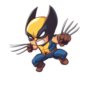 Chibi Wolverine Jumping Attack Vinyl Car Decal Sticker – Waterproof & UV-Resistant 4.0" Chibi Wolverine Jumping Attack Vinyl Car Decal Sticker – Waterproof & UV-Resistant 4.0"