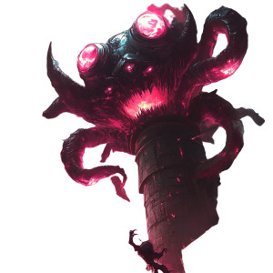 Chogath Destroy Tower Fear Vinyl Car Decal Sticker – Waterproof & UV-Resistant 4.0"