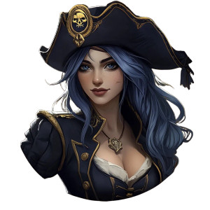 Female Corsair Pirate Icon Vinyl Car Decal Sticker – Waterproof & UV-Resistant 4.0" Female Corsair Pirate Icon Vinyl Car Decal Sticker – Waterproof & UV-Resistant 4.0"