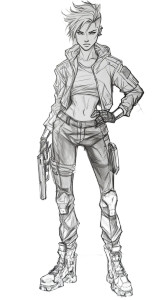 Fit Female Edgerunner Cyberpunk Vinyl Car Decal Sticker – Waterproof & UV-Resistant 4.0"