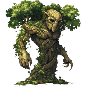 Giant Tree Guardian Sprite Vinyl Car Decal Sticker – Waterproof & UV-Resistant 4.0"