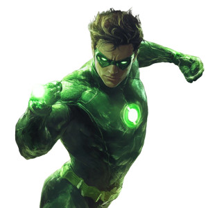 Green Lantern Action Shot Vinyl Car Decal Sticker – Waterproof & UV-Resistant 4.0"