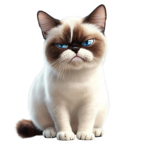 Grumpy Cat Floor Vinyl Car Decal Sticker – Waterproof & UV-Resistant 4.0" Grumpy Cat Floor Vinyl Car Decal Sticker – Waterproof & UV-Resistant 4.0"