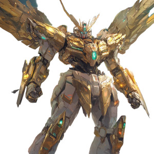 Gundam Zeus Mech Vinyl Car Decal Sticker – Waterproof & UV-Resistant 4.0"