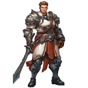 Handsome Fighter Armor Power Vinyl Car Decal Sticker – Waterproof & UV-Resistant 4.0"